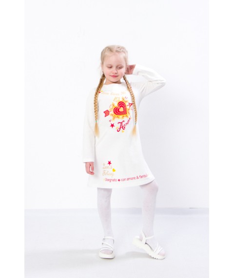 Dress for a girl Wear Your Own 122 White (6004-023-33-1-v15)