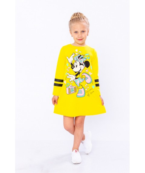 Dress for a girl Wear Your Own 128 Yellow (6004-057-33-v10)