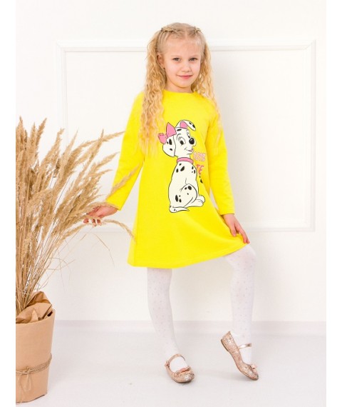 Dress for a girl Wear Your Own 128 Yellow (6004-057-33-v3)