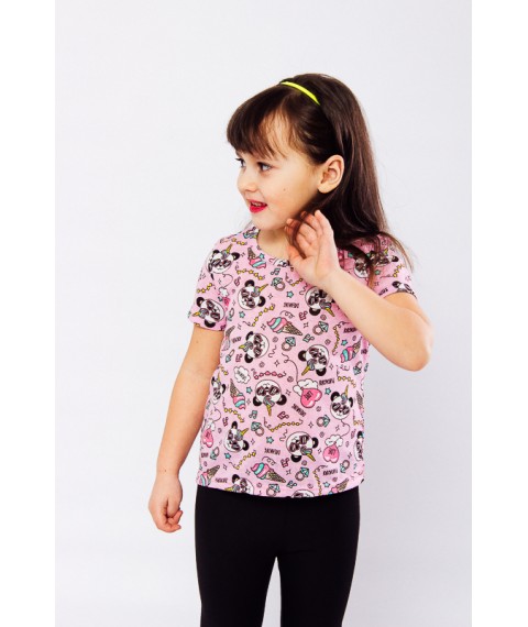 T-shirt for girls Wear Your Own 98 Pink (6012-002-1-v8)