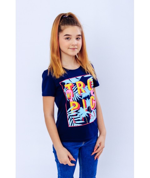 T-shirt for girls (teens) Wear Your Own 170 Blue (6012-036-33-v1)