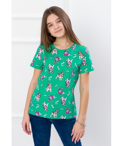 T-shirt for girls (teens) Wear Your Own 164 Green (6012-043-3-v9)