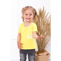 T-shirt for girls Wear Your Own 104 Yellow (6012-1-v0)