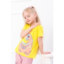 T-shirt for girls Wear Your Own 122 Yellow (6012-2-v9)