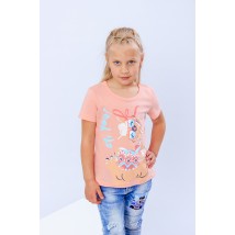 T-shirt for girls Wear Your Own 134 Pink (6012-2-v3)