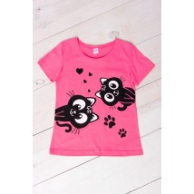 T-shirt for girls Wear Your Own 134 Pink (6012-2-v1)