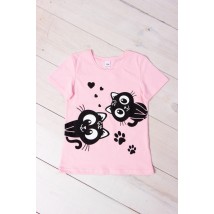 T-shirt for girls Wear Your Own 134 Pink (6012-2-v0)