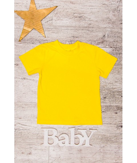 Children's T-shirt Wear Your Own 110 Yellow (6021-001V-v223)