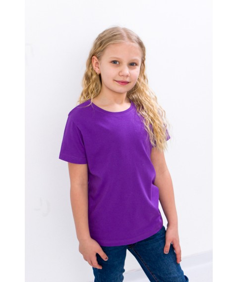 Children's T-shirt Wear Your Own 122 Purple (6021-001V-v133)