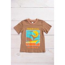 T-shirt for a boy Wear Your Own 122 Brown (6021-001-33-1-4-v28)