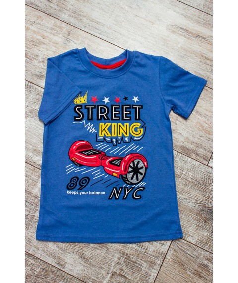 T-shirt for a boy Wear Your Own 98 Blue (6021-001-33-1-4-v95)