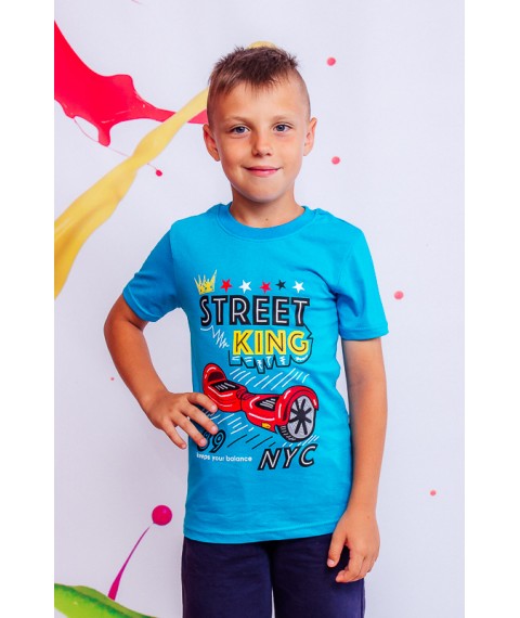 T-shirt for a boy Wear Your Own 110 Blue (6021-001-33-1-4-v61)