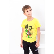 T-shirt for a boy Wear Your Own 122 Yellow (6021-001-33-1-4-v34)