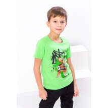 T-shirt for a boy Wear Your Own 134 Green (6021-001-33-1-4-v3)