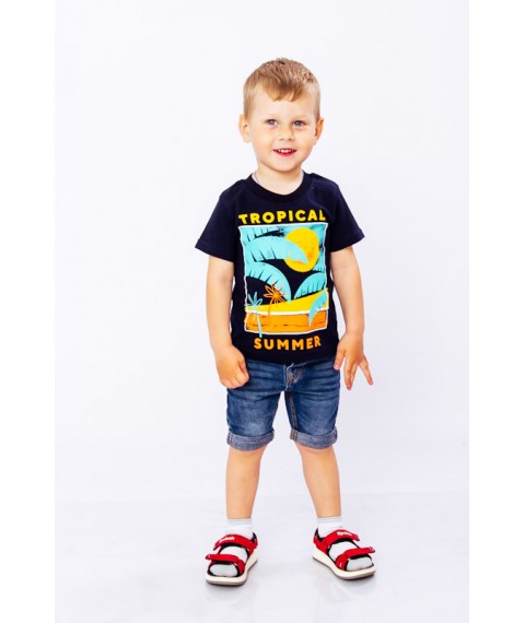 T-shirt for a boy Wear Your Own 98 Blue (6021-001-33-1-4-v73)