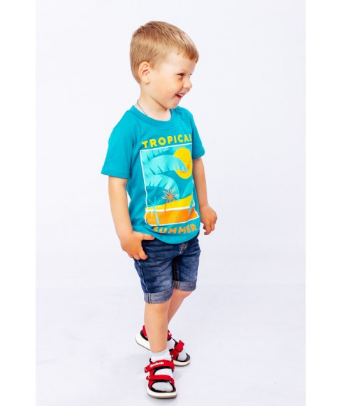T-shirt for a boy Wear Your Own 122 Blue (6021-001-33-1-4-v21)