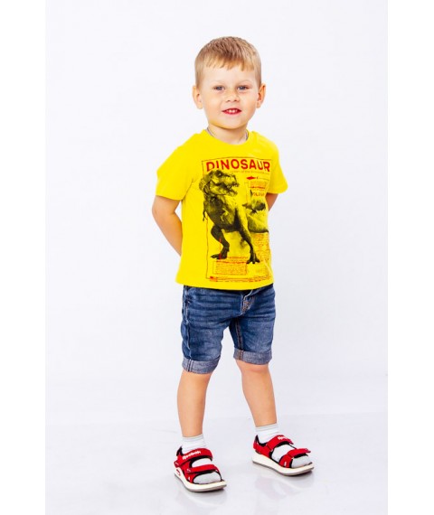 T-shirt for a boy Wear Your Own 134 Yellow (6021-001-33-1-4-v0)
