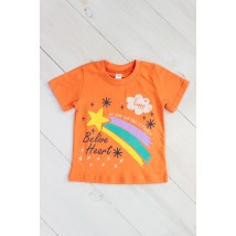T-shirt for girls Wear Your Own 92 Orange (6021-001-33-1-5-v61)