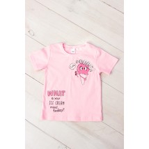 T-shirt for girls Wear Your Own 110 Pink (6021-001-33-1-5-v42)