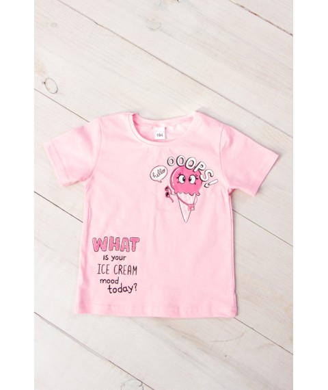 T-shirt for girls Wear Your Own 110 Pink (6021-001-33-1-5-v42)