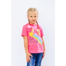 T-shirt for girls Wear Your Own 122 Pink (6021-001-33-1-5-v22)