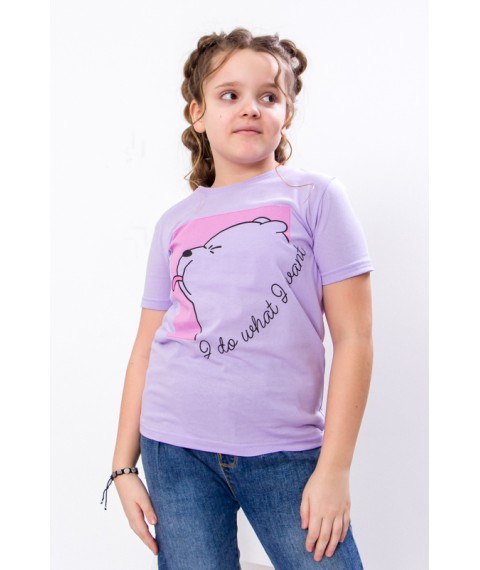 T-shirt for girls (teens) Wear Your Own 170 Purple (6021-001-33-2-v51)