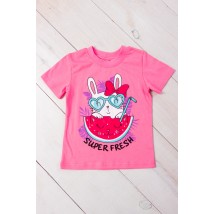 T-shirt for girls Wear Your Own 116 Pink (6021-001-33-1-5-v30)