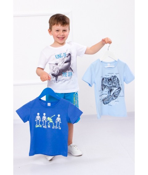 Set of t-shirts for boys (3 pcs.) Wear Your Own 122 Blue (6021-001-33-6-v2)