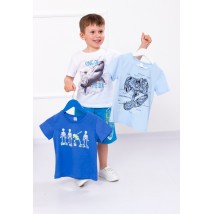 Набір футболок для хлопчика (3шт.) Носи Своє 134 Синій (6021-001-33-6-v9)