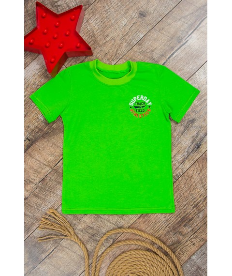 Children's T-shirt "Sport" Wear Your Own 122 Green (6021-1-v23)