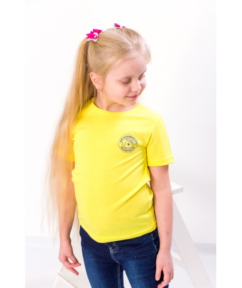 Children's T-shirt "Sport" Wear Your Own 128 Yellow (6021-1-v11)