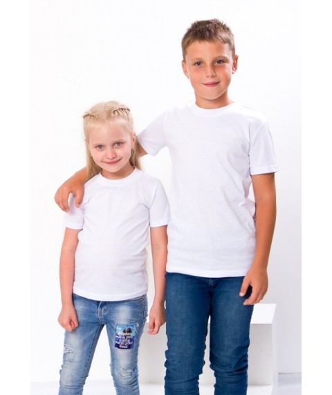Children's T-shirt Wear Your Own 116 White (6021-v9)