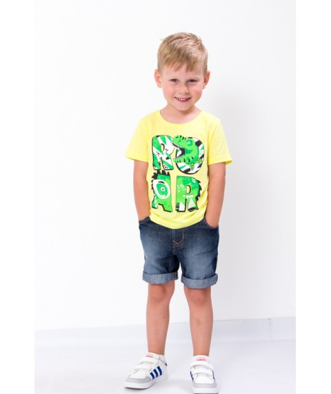 T-shirt for a boy Wear Your Own 104 Yellow (6021-2V-v15)