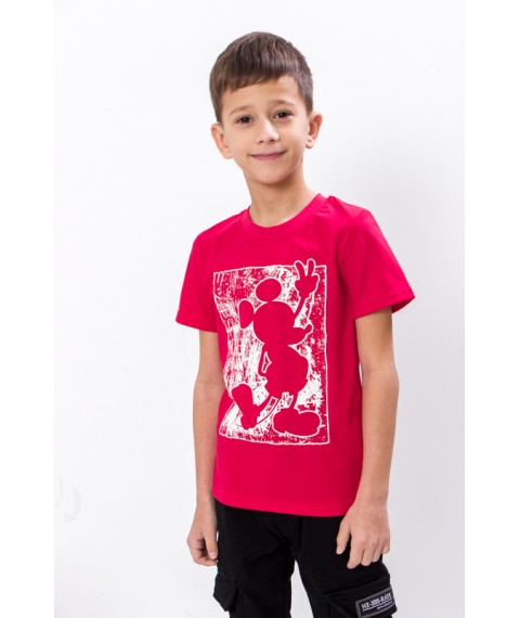 T-shirt for a boy Wear Your Own 134 Red (6021-3-v14)