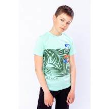 T-shirt for a boy (adolescent) Wear Your Own 140 Green (6021-4-v36)