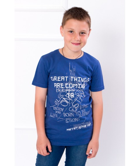 T-shirt for a boy (adolescent) Wear Your Own 140 Blue (6021-4-v33)
