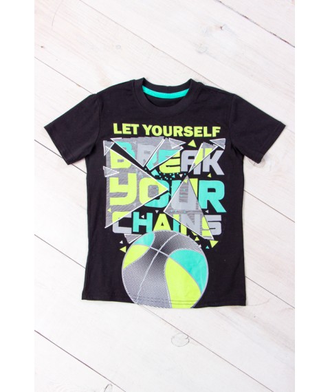 T-shirt for boys (teens) Wear Your Own 146 Black (6021-4-v26)