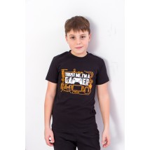 T-shirt for boys "Gamer" Wear Your Own 134 Black (6021G-v24)