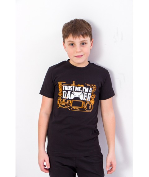 T-shirt for boys "Gamer" Wear Your Own 134 Black (6021G-v24)