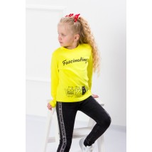 Jumper for girls Wear Your Own 134 Yellow (6025-015-33-2-v89)