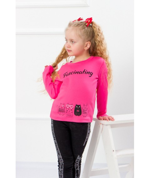 Jumper for girls Wear Your Own 98 Pink (6025-015-33-2-v4)