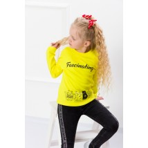 Jumper for girls Wear Your Own 104 Yellow (6025-015-33-2-v18)