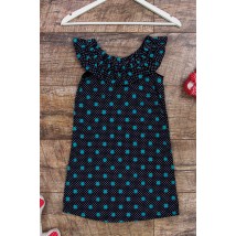 Dress for a girl with a ruffle Nose Your Own 110 Blue (6027-002-v2)