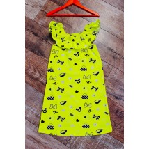Dress for a girl with a ruffle Nose Your Own 104 Yellow (6027-002-v4)