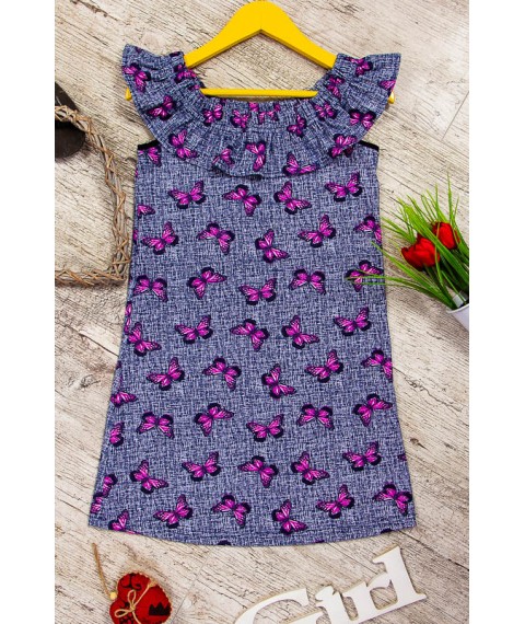 Сукня для дівчинки з рюшою Носи Своє 98 Фіолетовий (6027-002-v10)