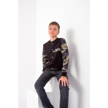 Bomber for boy (teen) Wear Your Own 164 Brown (6029-055-33-4-v2)
