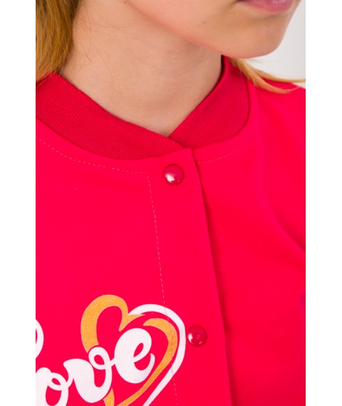 Bomber for girls (teens) Wear Your Own 158 Red (6029-055-33-5-v1)