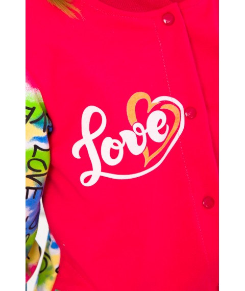 Bomber for girls (teens) Wear Your Own 158 Red (6029-055-33-5-v1)
