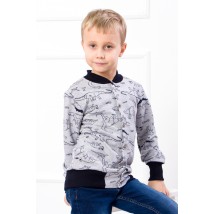 Bomber for a boy Wear Your Own 122 Gray (6029-055-4-1-v2)
