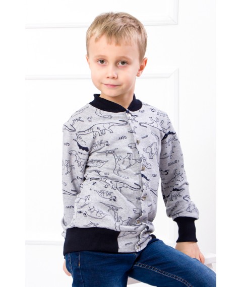 Bomber for a boy Wear Your Own 134 Gray (6029-055-4-1-v8)